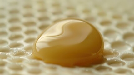 Close-up of Melting Butter on Perforated Surface in Warm Light