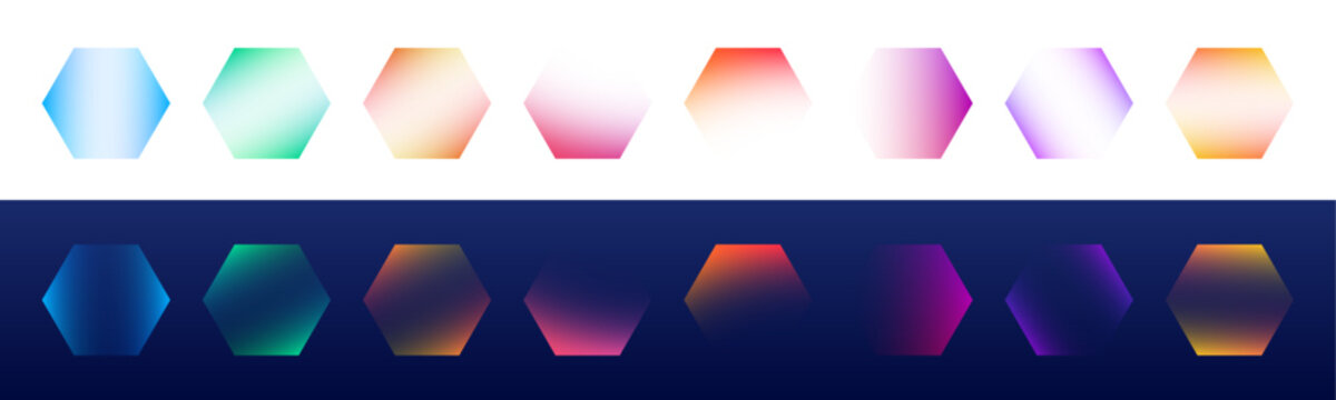 Bright neon hexagons form radiant geometric frames with blue and violet glow. Ideal for futuristic banners, posters, and digital designs. Transparent PNG.