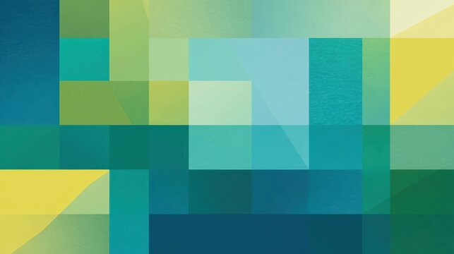 Blue green soft gradient abstract background with geometrical shades, ideal for presentation background, design
