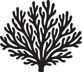 Fototapeta premium Coral Silhouette