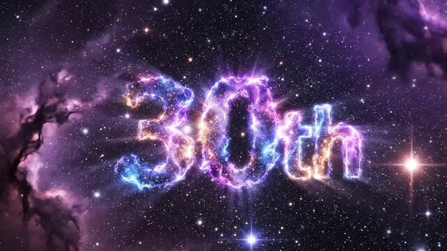 30th Anniversary Celebration in Galaxy Space.