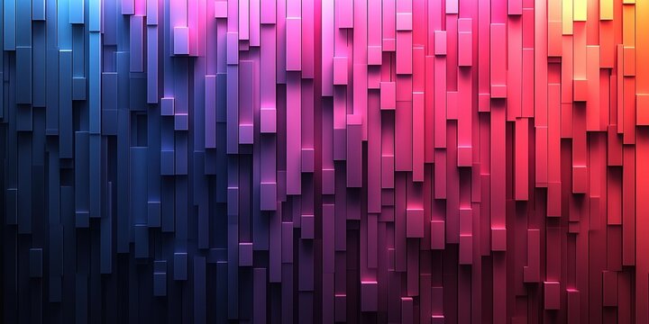 The two-tone gradient, transitioning from midnight blue to electric pink, creates a modern and vibrant geometric color gamut abstract background through striking contrasts and smooth blending.