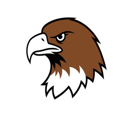 Obraz premium Brave Eagle Head Mascot Vector for Freedom and Leadership 