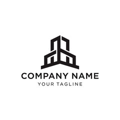 Obraz premium Modern Black Logo Design Template Corporate.