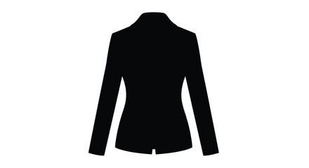 Black jacket outline against white background a striking silhouette © MDALTUFHOSAIN