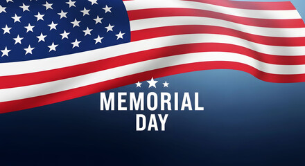 Fototapeta premium Memorial day tribute honoring fallen heroes on america's day of remembrance