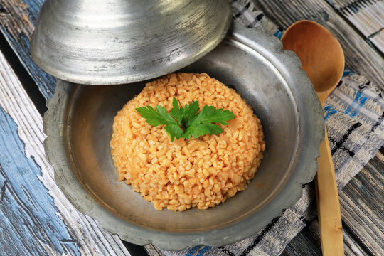 bulgur pilaf, a traditional Turkish dish