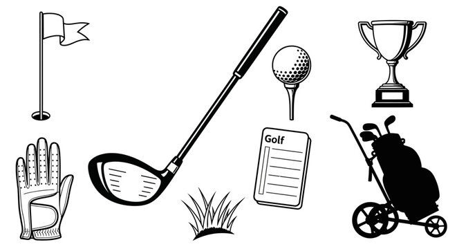 Collection of golf equipment and accessories