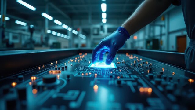 Automated Control: Circuit module operating automated production floor
