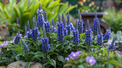 Echium Pride of Madeira with Copy Space