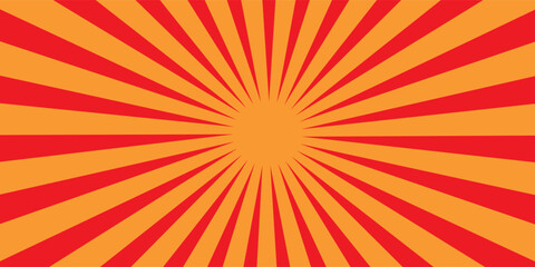 A bold geometric sunburst pattern with alternating radial rays, bright yellow and deep navy blue colors, perfectly symmetrical