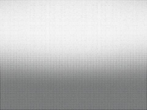 Black and white halftone dot gradient background