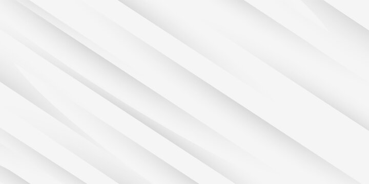 Abstract 3d white paper diagonal line and shadow in futuristic ,technology concept, vector illustration.