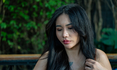 Obraz premium Thai Female Portraits and Facial Expressions