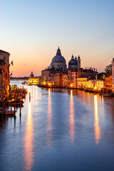Fototapeta premium View of Venice from the famous Accademia Bridge (Italy)