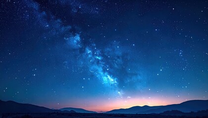 Cute heart constellation, night sky minimal style, flat design