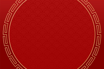 Happy Chinese new year 2026 , modern design set in red, gold and white colors , Year of the horse zodiac , Asia oriental traditional ornament, frame and border ,	
