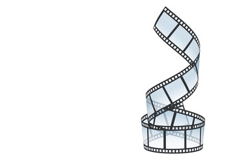 The filmstrip on the transparent backgrounds