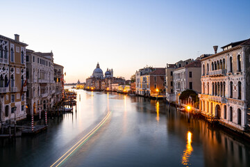Fototapeta premium View of Venice from the famous Accademia Bridge (Italy)