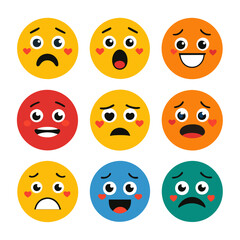 Fototapeta premium Social reaction emoji 