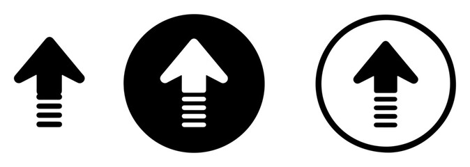 business upgrade vector icon set