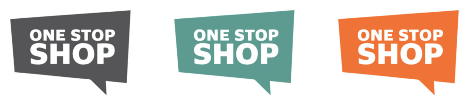 one stop shop vector labels