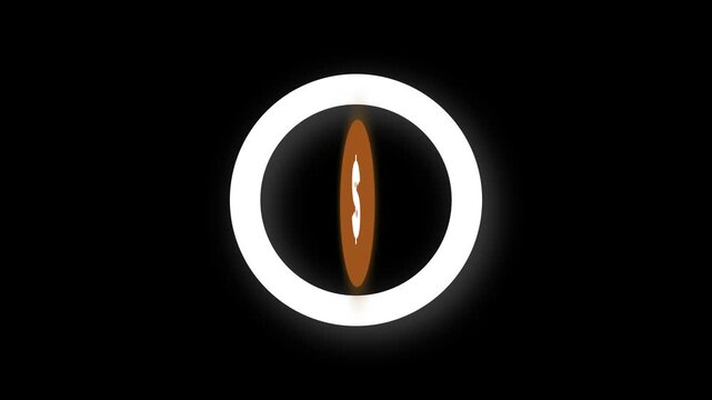 3d render of a glowing number 0