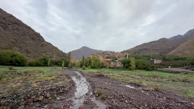 Asni in the Atlas Mountains, Morocco