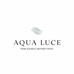 Aqua Luce Logo Design Element Water Wave.