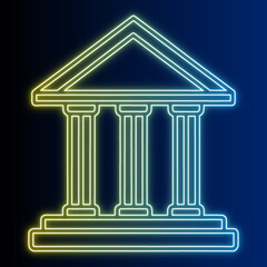 Bright Finance Building Icon