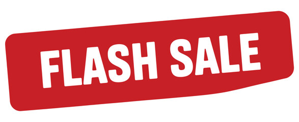 Bold red flash sale banner with white text promoting a limited time offer