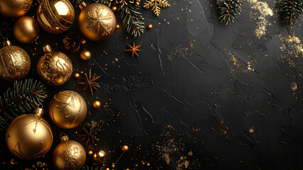 Minimal Christmas Background With Copy Space And Luxury Holiday Atmosphere