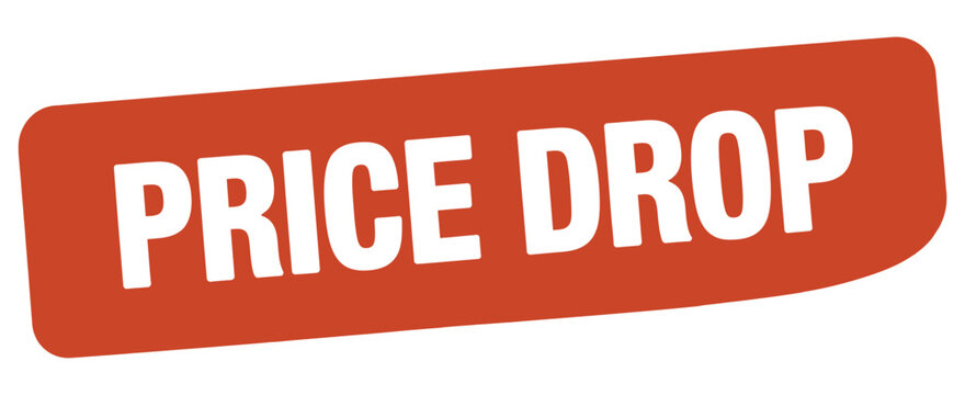 A vibrant red price drop banner with bold white text is displayed
