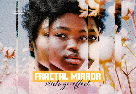 Vintage Fractal Mirror Photo Effect