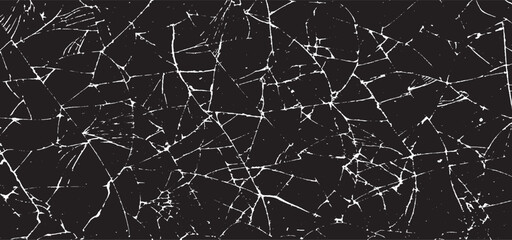 Scratched and Cracked Grunge Urban Background Texture Vector. Dust Overlay Distress Grainy Grungy Effect. Distressed Backdrop Vector Illustration. Isolated Black on White Background. EPS 10. © Nadejda