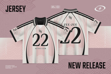 Pink custom esport jersey mockup isometric illustration © Macrovector