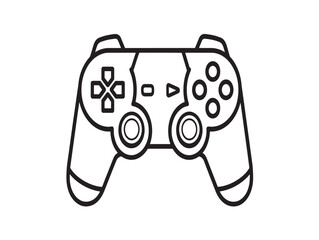 Minimalist playstation controller vector illustration © Safowan