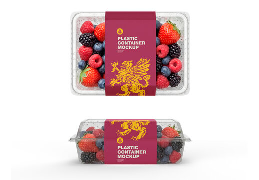 Plastic Food Container Mockup