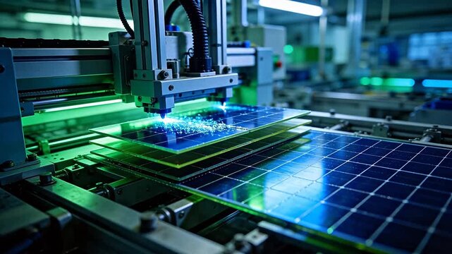 Solar panel manufacturing process