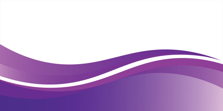 Purple Wave Abstract Banner With Gradient Curves For Modern Design And Backgrounds eps10