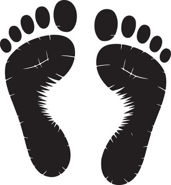 Two black flat design leeches isolated on white background vector illustration