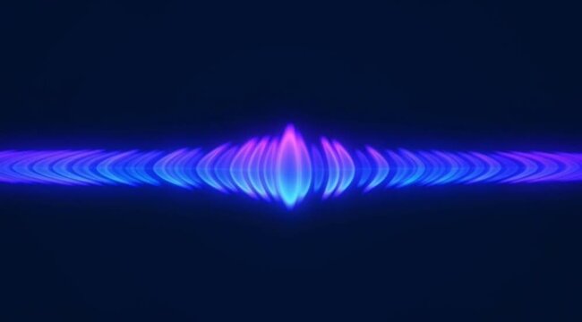 Vibrant Sound Waves Visualized with Dynamic Light Effects.