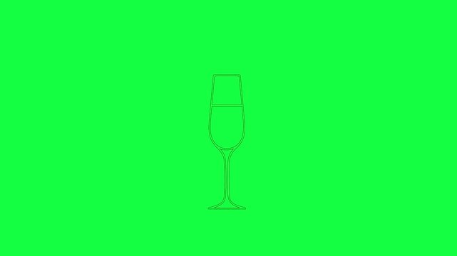 Champagne Splash New Year &ndash; Path Motion Line