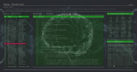 Displaying green code editor on widescreen, showing deploy:minecode