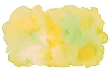 Obraz premium Light Fresh Watercolor Texture with Soft Green and Yellow Tones