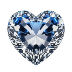 Fototapeta premium A stunning blue diamond heart-shaped ring with intricate silver detailing