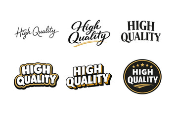 Obraz premium Diverse high quality typography and badge designs in various styles