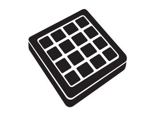 Minimalist grid pattern in black and white