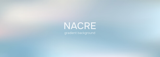 Obraz premium Silver pearl gradient. Iridescent background. Nacre pattern. Pastel shades bg. Vector