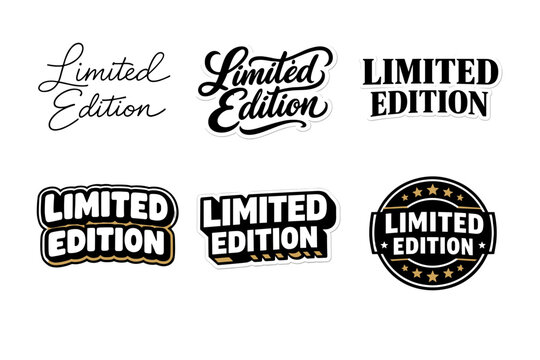Limited edition logos: creative design variations and typography styles